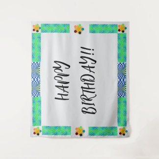 Achtergrond verjaardag wandkleed