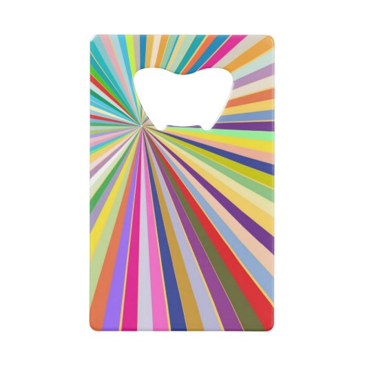 Achtergrond, vers gestript kredietkaart flessenopener (Voorkant)