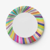 Achtergrond, vers gestript papieren bordje (Voorkant)