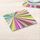 Achtergrond, vers gestript vierkante kartonnen onderzetter (Schuin)