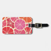 Achtergrond vintage pompelmoes bagagelabel (Voorkant horizontaal)