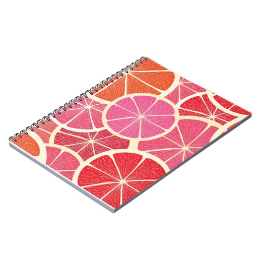 Achtergrond vintage pompelmoes notitieboek (Linkerzijde)