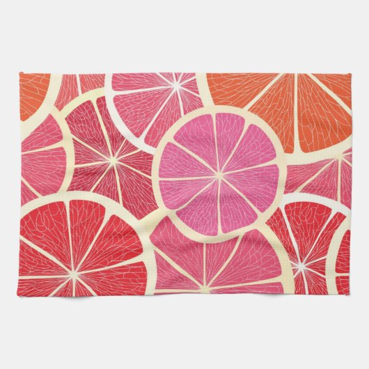 Achtergrond vintage pompelmoes theedoek (Horizontaal)