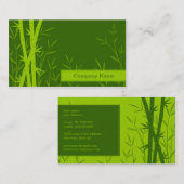 Achtergrond visitekaartje bamboe (Voorkant / Achterkant)