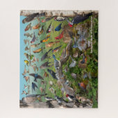 Achtergrond vogels uit Connecticut Legpuzzel (Verticaal)