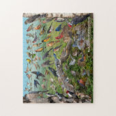 Achtergrond vogels uit Connecticut Legpuzzel (Verticaal)