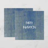 Achtergrond voor blauwe denim kaart (Voorkant / Achterkant)