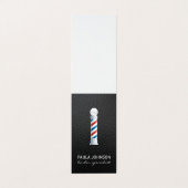 Achtergrond voor de benoeming van Barber Pole Visitekaartjes (Buitenkant ongevouwen)