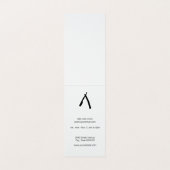 Achtergrond voor de benoeming van Barber Pole Visitekaartjes (Binnenkant ongevouwen)