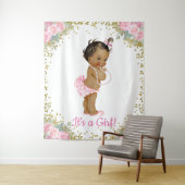 Achtergrond voor een Amerikaanse Afrikaanse babyme Wandkleed (In situ)