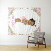 Achtergrond voor een Amerikaanse Afrikaanse babyme Wandkleed (In Situ (horizontaal))