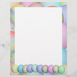 Achtergrond voor gekleurde paaseieren flyer