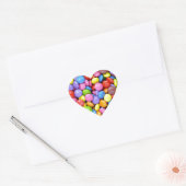 Achtergrond voor marties hart sticker (Envelop)