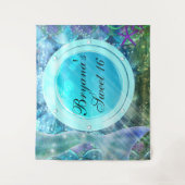 Achtergrond voor Mermaid Tail Enchanted Ocean Port Wandkleed (Voorkant)