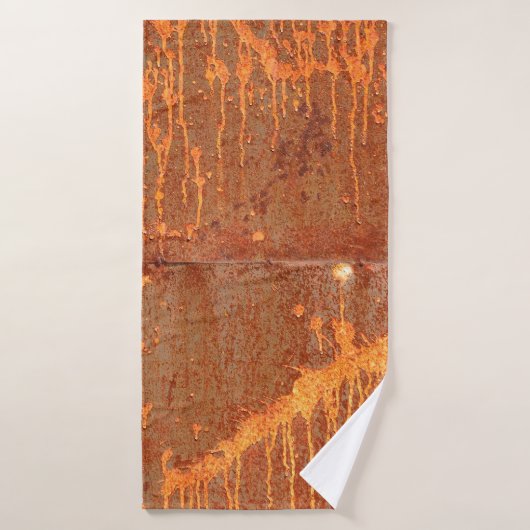 achtergrond voor ruw metalen paneel badhanddoek (Badhanddoek)