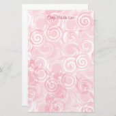 Achtergrond voor Sjabloon van randapparaat roze sp Briefpapier (Voorkant / Achterkant)