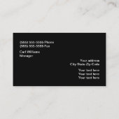 Achtergrond voor tapeband voor auto's visitekaartje (Achterkant)