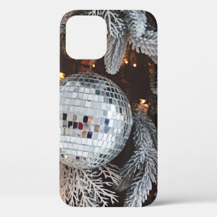 Achtergrond voor versieringen met kerstlicht iPhone 12 hoesje