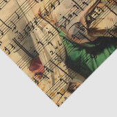 Achtergrond voor Victoriaans muziekblad Tissuepapier (Detail)