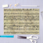 Achtergrond voor Victoriaans muziekblad Tissuepapier (Craft)