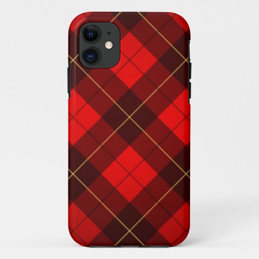 Achtergrond Wallace tartan Case-Mate iPhone Case (Achterkant)