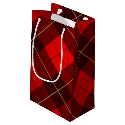 Achtergrond Wallace tartan Klein Cadeauzakje (Achterkant Gekanteld)