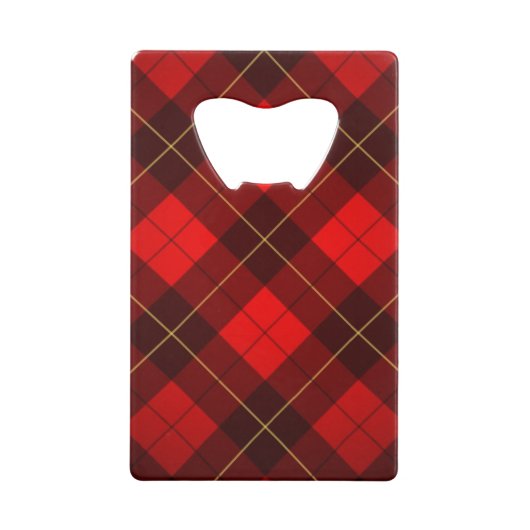Achtergrond Wallace tartan Kredietkaart Flessenopener (Achterkant)