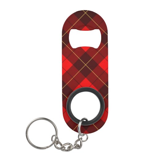 Achtergrond Wallace tartan Mini Flessenopener (Voorkant)