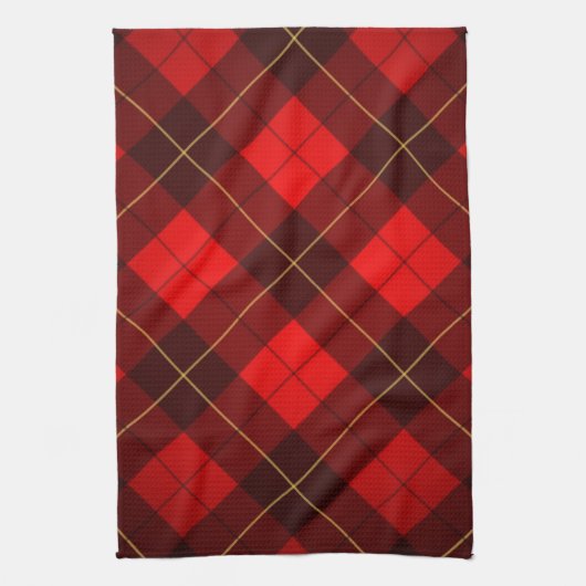 Achtergrond Wallace tartan Theedoek (Verticaal)