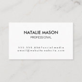 Achtergrond Waterverf monogram Visitekaartje (Achterkant)