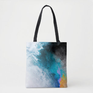 Achtergrond waterverf papier. Abstract gekleurde I Draagtas