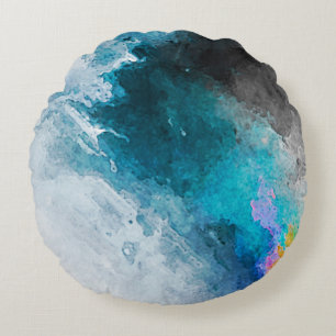 Achtergrond waterverf papier. Abstract gekleurde I Rond Kussen