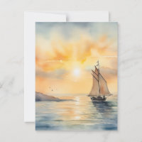 Achtergrond waterverf Seascape