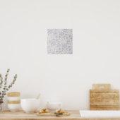 Achtergrond wit lampglas loopvlak poster (Keuken)
