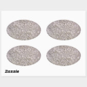 Achtergrond witte grijze tapijt ovale sticker (Vel)