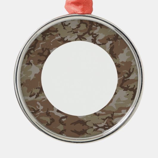 Achtergrond woestijn Camouflage Metalen Ornament (Voorkant)
