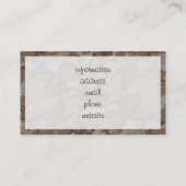 Achtergrond woestijn Camouflage Visitekaartje (Achterkant)