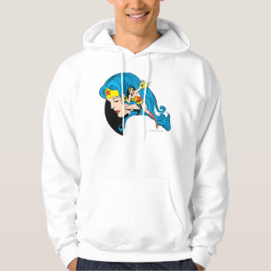 Achtergrond Wonder-vrouwenprofiel Hoodie