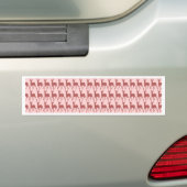Achtergrond zalm Deer Pattern Bumpersticker (Op auto)