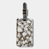 Achtergrond zeeshells bagagelabel (Voorkant verticaal)