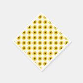 Achtergrond zonnebloemen servetten (Hoek)