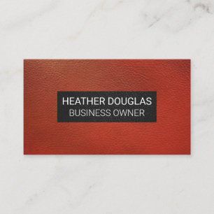 Achtergrond zwart rood leder visitekaartje