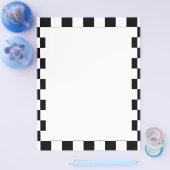 Achtergrond zwart-wit toetsenbord flyer (Enkel)