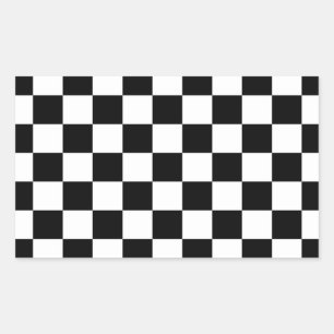 Achtergrond zwart-wit toetsenbord rechthoekige sticker