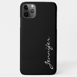 Achtergrond zwarte kleur iPhone 11 pro max hoesje
