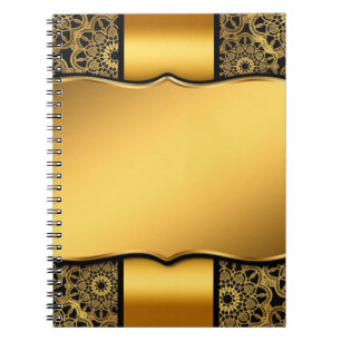 Achtergrondafbeelding gouden lijst notitieboek