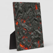 achtergrondeffect vulkanische Lava Fotoplaat (Zijkant)