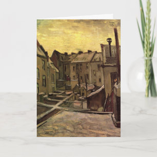 Achtergronden van oude huizen door Vincent van Gog Kaart