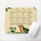  achtergrondFeestdagen vogelkalenders 2016 Muismat (Met muis)