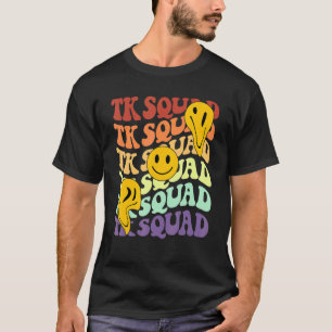 Achtergrondglimlach van de ploeg van de Tk T-shirt